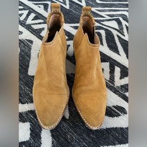 Alexander Wang Kori Suede Ankle Boot size 7 ochre